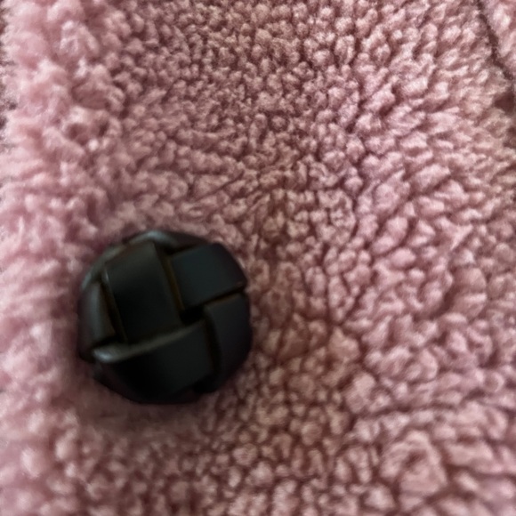 Zara Short Pink Teddy Jacket Coat - Picture 5 of 5